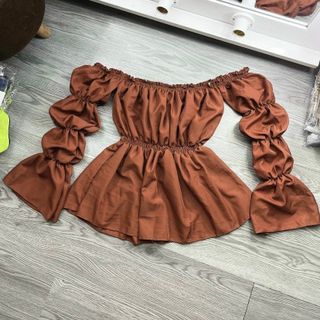 ÁO KIỂU TRỄ VAI TIỂU THƯ TAY BỒNG - LÊ PHƯƠNG BOUTIQUE