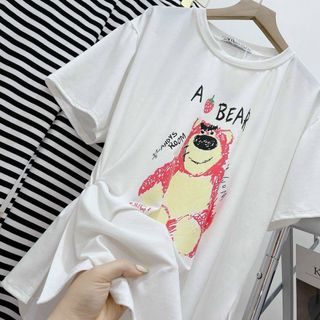 ÁO THUN COTTON FORM RỘNG GẤU BEAR - LÊ PHƯƠNG BOUTIQUE giá sỉ