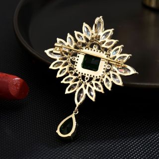 Trâm Cài Áo Đính Pha Lê Phong Cách Hoàng Gia Cổ Điển Sang Trọng Cho Nữ