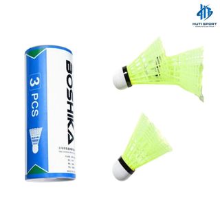 Bộ 3 Quả Cầu Lông BOSHIKA Bằng Nhựa Chính Hãng