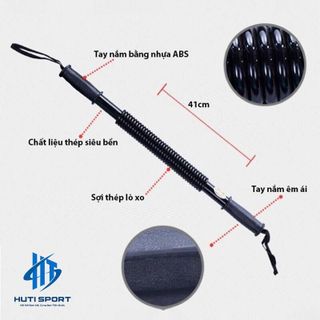 Thanh Gậy Tập Tay Lò Xo Đàn Hồi Cao Cấp, Gậy Bẻ Tập Cơ Tay, Vai, Ngực 20kg 30kg 40kg 50kg Tập Gym, Tập Thể Dục Tại Nhà Bóp Tay