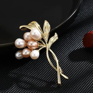 Ghim Cài Hình Bó Hoa Ngọc Trai phong cách cổ điển dành cho nữ giá sỉ