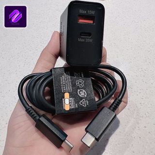 CỦ SẠC SS TÍCH HỢP 2 CỔNG 15W VÀ 35W  ĐÂÙ RA USB VÀ CHUẨN TYPE-C