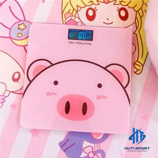 Cân Điện Tử, Cân Sức Khỏe Thông Minh Hình Chú Heo Xinh Xắn Dành Cho Gia Đình Tiện Lợi Chính Xác 180KG