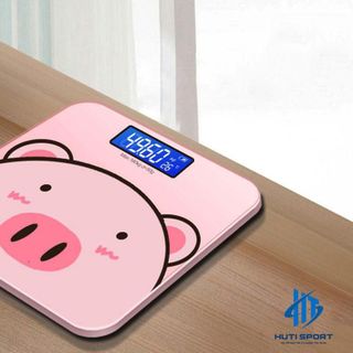 Cân Điện Tử, Cân Sức Khỏe Thông Minh Hình Chú Heo Xinh Xắn Dành Cho Gia Đình Tiện Lợi Chính Xác 180KG