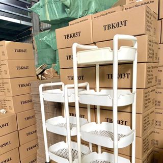 Kệ đựng đồ ăn vặt BDO Munroe 3,4 tầng có bánh xe di chuyển đa năng cho nhà bếp ,ký túc xá ,phòng ngủ ,phòng tắm