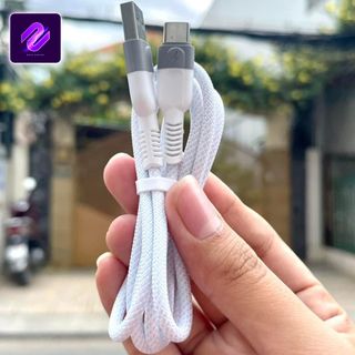DÂY SẠC NHANH  MÀU HỒNG XANH ĐEN TRẮNG X97PD LIGHTNING VÀ X97T TYPE - C