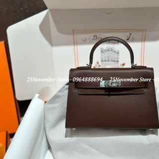 𝐓𝐔́𝐈 𝐗𝐀́𝐂𝐇 Nữ Cao Cấp 𝐊𝐞𝐥𝐥𝐲 𝐦𝐢𝐧𝐢 𝐝𝐚 𝐞𝐩𝐬𝐨𝐧 -  Màu Cherry - Size 19cm