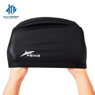 Mũ Bơi Thể Thao Feike, Nón Bơi Silicon Người Lớn Trùm Đầu Chống Thấm Nước, Siêu Co Dãn Fish