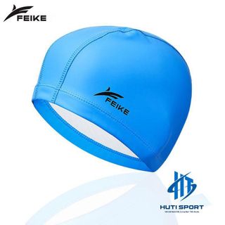 Mũ Bơi Thể Thao Feike, Nón Bơi Silicon Người Lớn Trùm Đầu Chống Thấm Nước, Siêu Co Dãn Fish