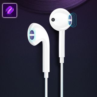 Tai Nghe Jack 3.5 Khử Tiếng Ồn Có Dây Hỗ Trợ Chơi Game Nhét Tai Nghe Nhạc