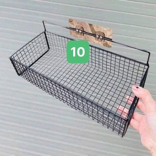 Kệ Giỏ Đựng Hành, Tỏi Dán Tường, Kệ Đựng Gia Vị Gắn Tường Nhà Bếp Tiện Lợi Bằng Thép Sơn Tĩnh Điện