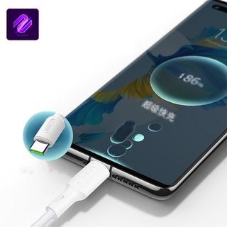 DÂY SẠC MICRO USB K10M SẠC NHANH 65W CHẤT NHỰA DẺO CAO CẤP MÀU TRẮNG