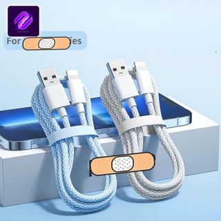 DÂY SẠC LIGHTNING 8IC ĐẦU VÀO TYPE-C DÂY BỌC DÙ CAO CẤP MÀU NGẪU NHIÊN