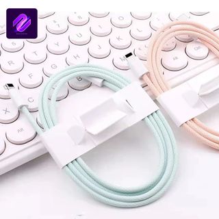 DÂY SẠC LIGHTNING 8IC ĐẦU VÀO TYPE-C DÂY BỌC DÙ CAO CẤP MÀU NGẪU NHIÊN