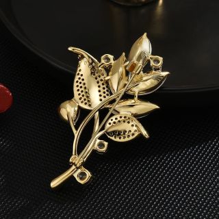 Ghim Cài Áo Hình Cây Đính Đá Pha Lê Thời Trang Cho Nam Nữ