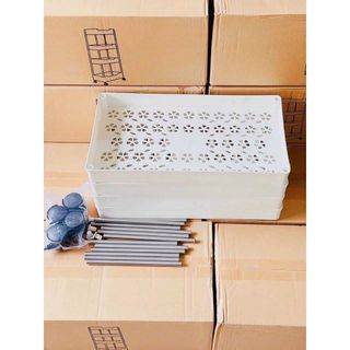 Kệ đựng đồ đa năng 4 tầng có bánh xe đẩy chuyên dụng cho spa, phòng tắm, bếp chất liệu inox - kệ nhà tắm