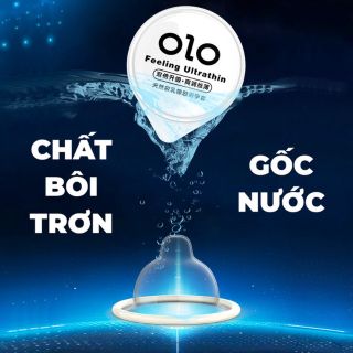 Bao cao su siêu mỏng OLO 0.01 đen hộp 10 chiếc