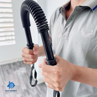 Thanh Gậy Tập Tay Lò Xo Đàn Hồi Cao Cấp, Gậy Bẻ Tập Cơ Tay, Vai, Ngực 20kg 30kg 40kg 50kg Tập Gym, Tập Thể Dục Tại Nhà Bóp Tay