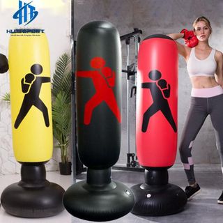 Trụ Đấm Bốc Boxing Xoay 360 Độ Tự Cân Bằng, Bao Cát Võ Thuật Bơm Hơi Luyện Phản Xạ Cao Cấp