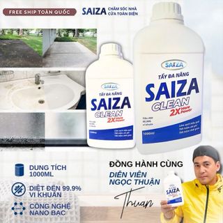 Tẩy đa năng Saiza, 1000ml tẩy sạch hết tất cả các vết ố vàng, cạn canxi, rêu tường ẩm mốc, tẩy rửa hiệu quả giá sỉ