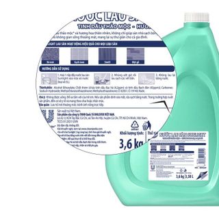 Nước lau sàn Sunlight tinh dầu thảo mộc hương hoa hạ và bạc hà can 3.6kg