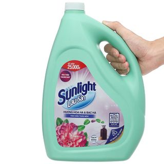 Nước lau sàn Sunlight tinh dầu thảo mộc hương hoa hạ và bạc hà can 3.6kg