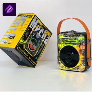 Loa Bluetooth Xách Tay Trong Suốt Nhỏ Gọn Bass Cực Ấm Loa Led RGB Nháy Theo Nhạc Trang Trí Decor LS-12 Nghe Nhạc