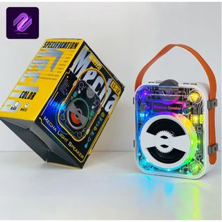 Loa Bluetooth Xách Tay Trong Suốt Nhỏ Gọn Bass Cực Ấm Loa Led RGB Nháy Theo Nhạc Trang Trí Decor LS-12 Nghe Nhạc