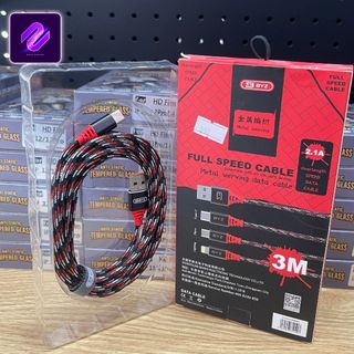 DÂY SẠC BYZ TYPE-C BỌC DÙ DÀI 3M BC-090T CHUẨN ĐẦU VÀO USB