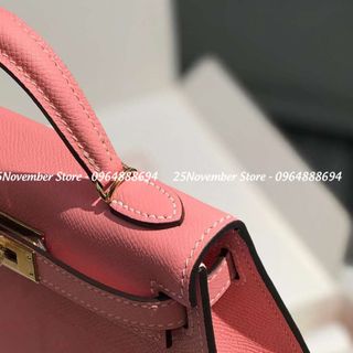 𝐓𝐔́𝐈 𝐗𝐀́𝐂𝐇 Nữ Cao Cấp 𝐊𝐞𝐥𝐥𝐲 𝐦𝐢𝐧𝐢 𝐝𝐚 𝐞𝐩𝐬𝐨𝐧 -  Màu Hồng - Size 19cm