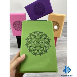 Yoga Block In Hoa Mandala, Gạch Tập Xốp Eva Cứng Gấp 3 Lần Loại Gạch Tập Thông Thường Hỗ Trợ Tập Luyện, Tạo Hiệu Quả Cao Tập Yoga