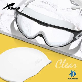 Kính Bơi Thể Thao, Kính Lặn Nam Nữ Khung Lớn Có Mút Tai Chống Nước, Chống Sương Mù FEIKE 8032 Phụ Kiện Sport