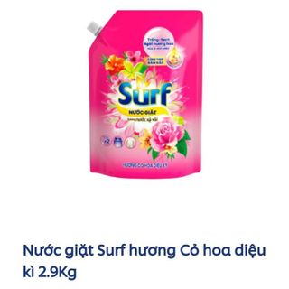 Nước giặt Surf chính hãng công thức đậm đặc 2.9 kg CTB11 - BECHIP