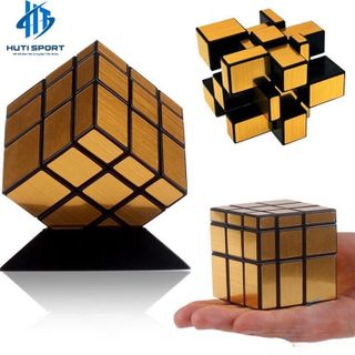 RuBik Tráng Gương Bạc, Vàng, Rubik 3x3 Mirror Cube WiYi Lập Phương Viền Đen - Phát Triễn IQ Cao Cấp giá sỉ