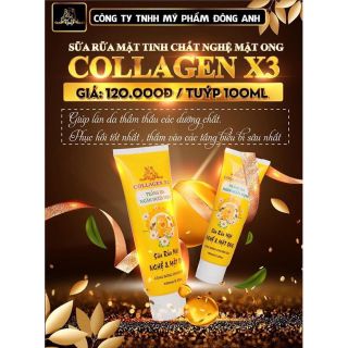 Sữa rửa mặt nghệ mật ong x3 Collagen đông anh