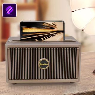 LOA BLUETOOTH VỎ GỖ SUPER BASS ONEDER V6 CÓ KHE ĐỂ ĐIỆN THOẠI THUẬN TIỆN XEM PHIM HOẶC NGHE NHẠC CỰC TIỆN LỢI NGHE NHẠC ONEDER V6 Củ Loa
