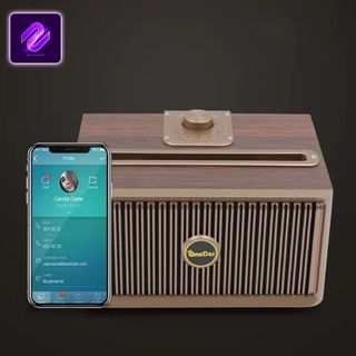 LOA BLUETOOTH VỎ GỖ SUPER BASS ONEDER V6 CÓ KHE ĐỂ ĐIỆN THOẠI THUẬN TIỆN XEM PHIM HOẶC NGHE NHẠC CỰC TIỆN LỢI NGHE NHẠC ONEDER V6 Củ Loa