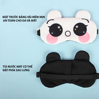 Đồ Bịt Mắt Ngủ Có Túi Làm Mát Mắt Chất Liệu Vải Nhung Mềm Mại An Toàn Cho Mắt TP Smart