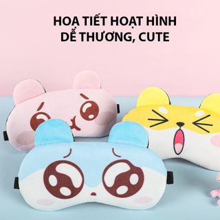 Đồ Bịt Mắt Ngủ Có Túi Làm Mát Mắt Chất Liệu Vải Nhung Mềm Mại An Toàn Cho Mắt TP Smart