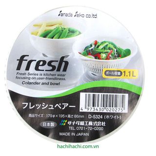 Thau rổ nhựa 1.1L Trắng - Hachi Hachi Japan Shop giá sỉ