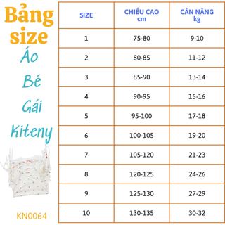 Áo bé gái Kiteny, áo thun cho bé, chất liệu cotton, khô thoáng và mềm mịn