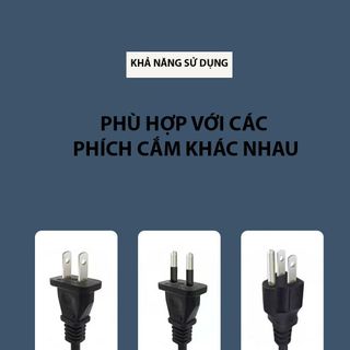 Ổ Cắm Điện Đa Năng Chống Giật Chịu Tải 2500W Gồm 6 Ổ Cắm Tích Hợp 4 Cổng USB Sạc Nhanh Điện Thoại TP Smart