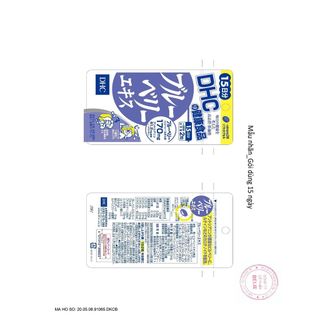 Viên uống DHC Blueberry Extract bổ mắt, cải thiện thị lực (30 ngày) - Hachi Hachi Japan Shop