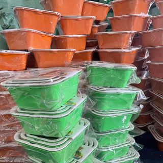 Bộ rổ 6 món kèm chậu nhựa cao cấp đựng đồ ECCO