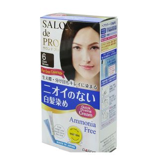 Kem nhuộm tóc bạc không mùi Salon De Pro 6 (Màu nâu đen) - Hachi Hachi Japan giá sỉ