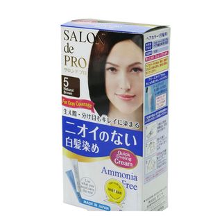 Kem nhuộm tóc bạc không mùi Salon De Pro 5 (Màu nâu tự nhiên) - Hachi Hachi Japan Shop giá sỉ