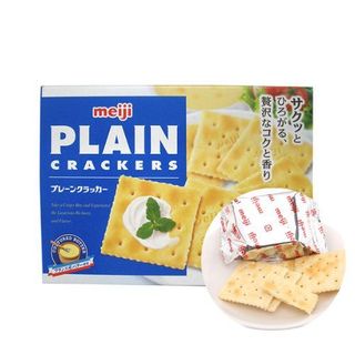 Bánh Meiji plain cracker 104g - Hachi Hachi Japan giá sỉ