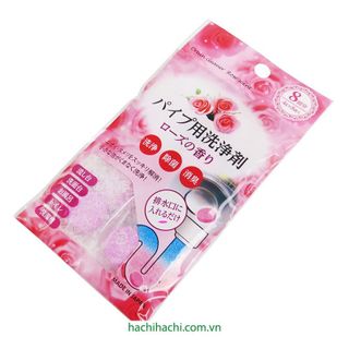 Viên tẩy rửa khử mùi ống thoát nước hương hoa hồng (chống khuẩn) Fudo Kagaku 4g x 8viên - Hachi Hachi Japan giá sỉ