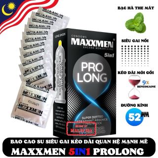 Bao cao su MAXXMEN PRO LONG siêu gân gai, mỏng kéo dài thời gian
